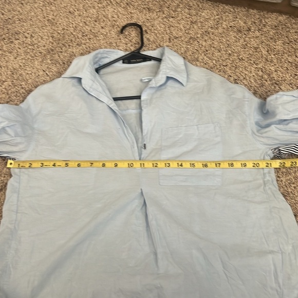 Zara baby blue shirt - Picture 5 of 8